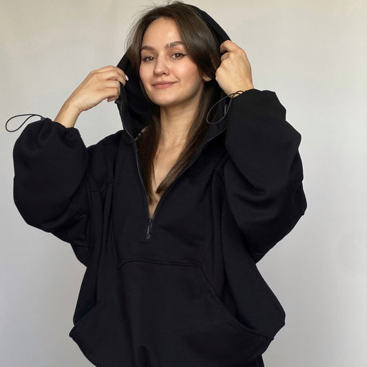 Black sports jersey suit